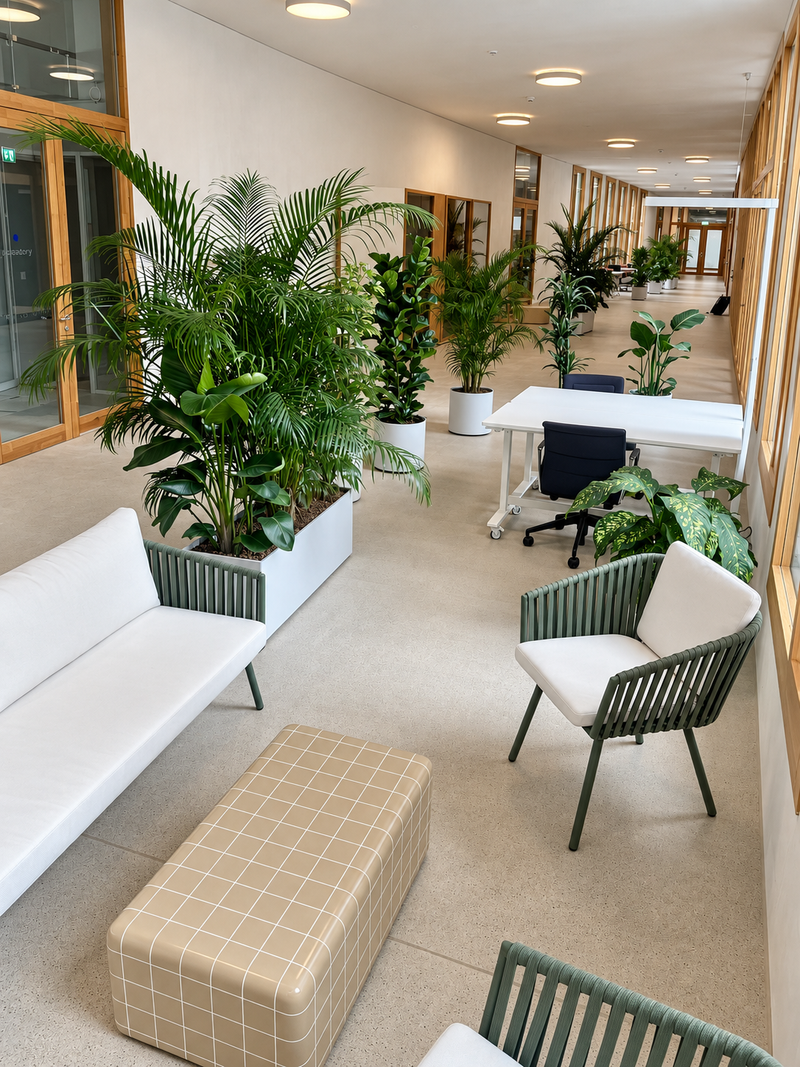 Grüner Workspace